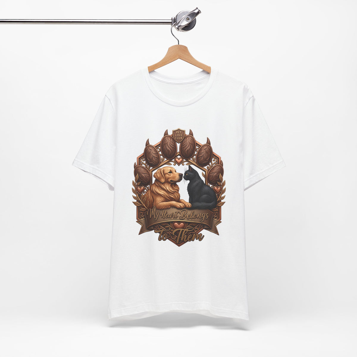 We’ll Always Have Each Other T-Shirt in White on a wooden hanger