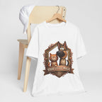 Your Little Magic T-Shirt in White draped over a wooden chair
