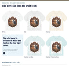 We’ll Always Have Each Other T-Shirt in all five colors side by side: White, Ash, Natural, Heather Ice Blue, Heather Prism Ice Blue